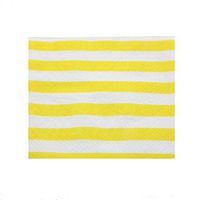 Youmewell Disposable Paper Party Napkins Yellow Striped 40 Pcs