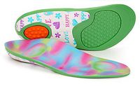 Kids Insoles Shoe Inserts Orthotics Comfort Arch Support, Shock Absorbing Active Children’s Inner Soles Cushion Pads Orthopedic for Heel, Arch, Flat Feet, Under/Over Pronation (23-25 EU)