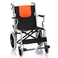 TYJ-USA Elderly Walker Hand Push Four Wheel Assisted Wheelchair Rehabilitation Exercise Aluminum Alloy Lightweight Folding Scooter (Color : Black, Size : 8459cm)