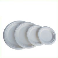 Yens Sugarcane Bagasse Disposable Eco-Freindly Round Plate, 9 inches GP-09 (250PCS)