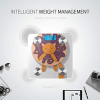 LYAOE Bluetooth Body Fat Scale Glazed Donats Color Contrast Isolated Smart Wireless Scale with LCD Display Measuring Body Weight Bmi and Health Digital Scale