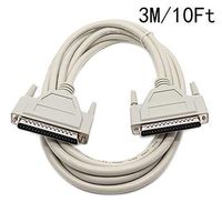 Yohii 3Meters/10Ft DB37 37 Pin Male to Male Serial Extension Cable Extend Data Cable Cord Printer