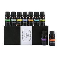 Top Essential Oils Set Vegetable Oil Lavender, Eucalyptus, Lemon, Sweet Orange, Tea Tree, Peppermint Aromatherapy 100% Pure Therapeutic Grade for Massage Spa