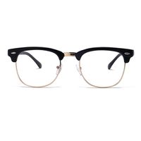 Unisex Blue Light Blocking Glasses Square/Half Frame Eyeglasses Frame Anti Blue Ray for Computer Game Eyewear