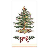 Spode Holly & Ribbon Christmas Tree Guest/Dinner Towel Paper Napkins - Pack of 16