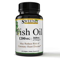 Pure Omega 3 Fish Oil 1200 MG with 360 MG Fish Oil Omega 3, Heart Health, Burpless, Cardiovascular Support