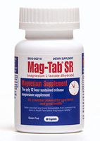 Mag-Tab®SR -Magnesium Supplement-Sustained Release-Magnesium Lactate-60 Count Bottle