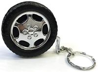 Eclipse Collectible Novelty Tire Design Refillable Lighter, with Key Chain, 1176