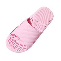 Emimarol Woman’s Man’s House Indoor & Outdoor Slippers Anti-Slip Massage Shower Spa Bath Pool Gym Slides Flip Flop Pink