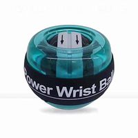 Linekong Auto-Start 2.0 Power Ball Wrist Trainer Ball Forearm Exerciser Wrist Strengthener Workout Toy Spinner Gyro Ball with LED Lights(Green)