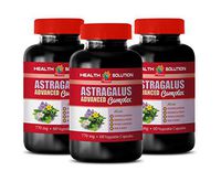 Heart Support Vitamin - Astragalus Advanced Complex 770 MG - Kidney Support Complex - 3 Bottles 180 Capsules
