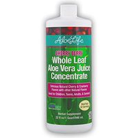Aloe Life - Whole Leaf Aloe Vera Juice Concentrate, Certified Activator, Organic, Supports Healthy Digestion, Immune System and Overall Wellness (Cherry Berry, 32 Ounces)
