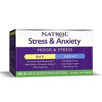 Natrol Stress and Anxiety - Day and Night Tablets, 60-Count