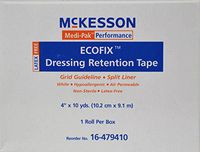 McKesson Dressing Retention Tape, 4" x 10 yds. (8 Rolls)