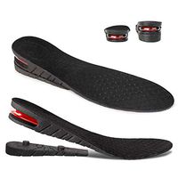 NTSWZYS Shoe Lifts for Men & Women Orthotic Heel Shoe Lifts Kit with Air Cushion Heel Inserts Invisible Height Increase Insoles Variable Height 1.2-3.54Inch(2Layer,Black)