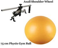 ACCO Shoulder Pain Relief Shoulder Wheel Exerciser with All Body Exeerciser (75 cm) Gym Ball