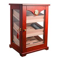 LS-Cigarette Cigar Cabinet - Cedar Wood Cigar humidor Cigar Box Constant Humidity moisturizing Large Capacity Cigar Box Cigar moisturizing Cabinet /& (Color : Natural)