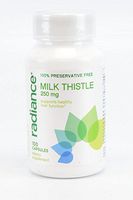 Radiance 100% Preservative Free Milk Thistle 250 mg, 100 Capsules Supports Heart Health Dietary Supplement
