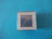 Crane & Co CIS3SA-US 10 Monogram Seals Silver Foil Letter"A" Made in USA