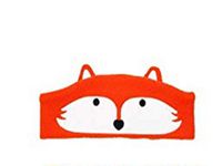 Kids Headphones Foldable Headphone Soft Children Fleece Headband Headphones Toddler Baby Sleep Relax Eye Mask Headphones Great for Home School Air Travel (Orange)