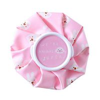Anytec Cute Printed Reusable First Aid Ice Pack Insulated Hot Water Bag or Ice Bag Cold Compress Treatment for Fevers, Injuries, Sports Recovery, Pain Relief (Pink Dog)