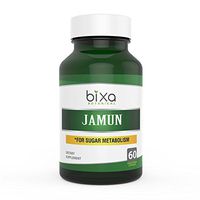Jamun Extract (Eugenia Jambolana/Black Plum) Bitters 5% | Ayurvedic herb for Sugar Metabolism | Herbal Supplement to Improve Digestion | Control Blood Sugar Level Veg Capsules 60 Count (450mg)