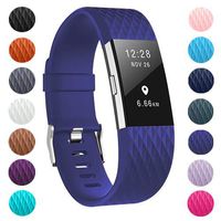 ZEROFIRE Bands Compatible for Fitbit Charge 2, Replacement Adjustable Sport Bands for Charge 2 Heart Rate Fitness Wristbands, Women Men, Small and Large