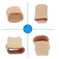 ColorfulLaVie Hallux Valgus Orthosis Silicone Elastic Thumb Tube Corn Pads Toe Separator Foot Care Tool