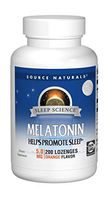 Source Naturals Sleep Science Melatonin 5 mg Orange Flavor - Helps Promote Sleep - 200 Lozenge Tablets