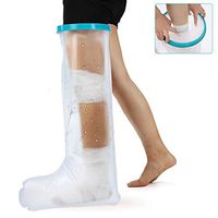 Adult Leg cast Protector for Shower Bath, Wound Barrier and Bandage Protector,Soft Watertight Cast Bag for Wound Foot Ankle Orthopedic Boot(Long Leg)【2020 Newest】