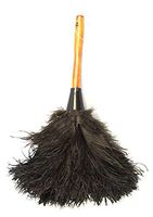 GM Royal Ostrich Feather Duster (Mini Duster MG04 (14"), Black)
