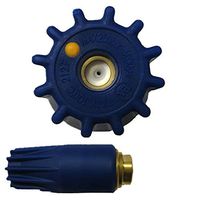 General Pump YR36K40 3650 PSI Turbo Nozzle Coupled with 1/4" Steel Quick Disconnect Plug, 4.0 Orifice