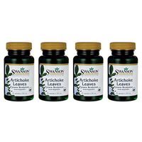 Swanson Artichoke Leaves (Cynara Scolymus) 500 Milligrams 60 Capsules (4 Pack)