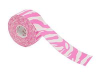 Gentle Meow 1 Roll Bracers Elbow Self Adherent Sports Protection Bandage, Pink Zebra Pattern
