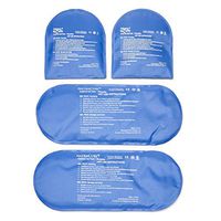 NatraCure Replacement Gel Packs for Cold Therapy Socks - (4-Piece Set) Extra Reusable Ice Pack Compresses for Injuries - GP23-24
