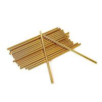 50 Pack Dye-Free Biodegradable Paper Straws, Made from Foil Paper