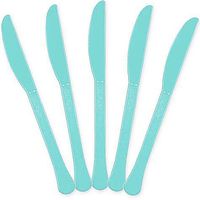 Extra Heavy Weight Plastic Knives | 20ct (Robin's Egg Blue)