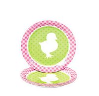 Easter Silhouette Dessert Paper Plates