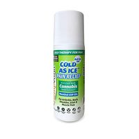 Hempvana Cold As Ice Cold Therapy for Pain, Convenient Pain Relief Roll On Gel with Menthol USP 8% & Enriched with Cannabis Seed Extract (1 Pack)