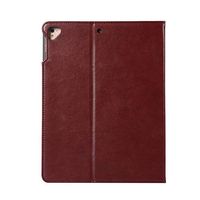 11 Inch 2018 New iPad Case,Sammid Pu Leather Full Body Protective Cover With Card Slots Tri-fold Stand Folio Business Cover With Pen Holder Easy Viewing Hand Strap Case For 2018 iPad Pro 11- Wine Red