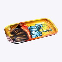 V Syndicate"Caterpillar" Small 7x5.5 Inches Metal Herb Rolling Tray