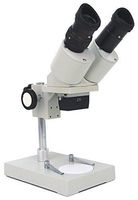 Vision Scientific VMS0001-P-2 Binocular Stereo Microscope, 2X Objective, Paired 10X WF Eyepiece, 20X Magnification, Post-Mounted Stand, Ambient Illumination