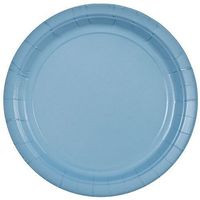 Party Dimensions 71192 20 Count Paper Plate, 8.75-Inch, Light Blue