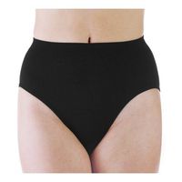 Wearever 1-Pack Women's Black Smooth and Silky Seamless High Leg - Light Abosrbency (0.25 Cup) - Incontinence Panties M/L (Fits Hip Sizes: 38-41")