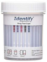 200 Pack Identify Diagnostics 5 Panel Drug Test Cup - Testing Instantly for 5 Different Drugs THC, OXY, MOP, BZO, COC ID-CP5 (200)