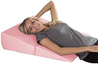 Folding Wedge Pillow-Memory Foam Pillow with Bamboo Fiber Cover-For Heartburn, Acid Reflux, Snoring, Back Pain and Better Sleep by Lavish Home (Pink)