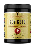 Exogenous Ketone Supplement, KEY KETO: Patented BHB Salts (Beta-Hydroxybutyrate) - Formulated for Ketosis, to Burn Fat, Increase Energy and Focus, Supports a Keto Diet. Strawberry Lemonade (278g) (20)