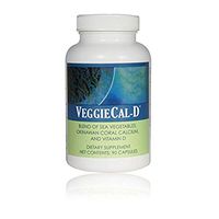 VeggieCal-D (Veggie Cal) Seaweed (Sea Vegetables), Marine Coral Calcium, Vitamin D3, Multi-vitamin - 1 Bottle, 90 Veg Capsules