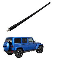 RED WOLF for 2007-2018 Jeep Wrangler JK JL Flexible Antenna 13 Inch Replacement Black FM/AM Reception