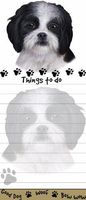 "Shih Tzu Magnetic List Pads" Uniquely Shaped Sticky Notepad Measures 8.5 by 3.5 Inches